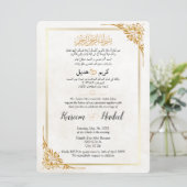 Arabisch Engels Modern Classic Elegant Muslim Kaart (Staand voorkant)