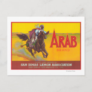 Arabisch etiketSan Dimas, CA Briefkaart