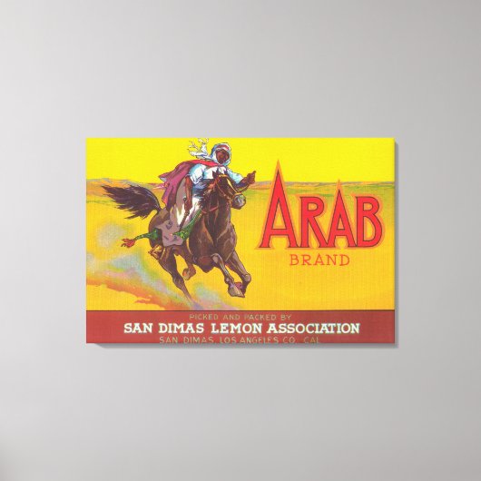 Arabisch etiketSan Dimas, CA Canvas Afdruk (Voorkant)