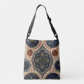 arabisch ingewikkeld retro patroon crossbody tas (Achterkant)