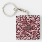 Arabisch Letters roos Sleutelhanger (Voorkant)
