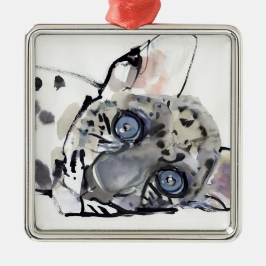 Arabisch luipaard 2008 3 metalen ornament (Voorkant)