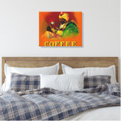 Arabisch Man Koffieetiket Canvas Afdruk (Insitu (Slaapkamer))