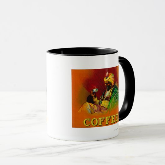 Arabisch Man Koffieetiket Mok (Voorkant rechts)