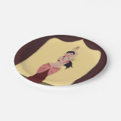 Arabisch nachtenthema Marokkaanse diner Papieren Bordje (Gekanteld)