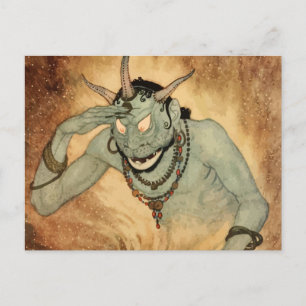 Arabisch Nights Genie van Edmund Dulac Briefkaart