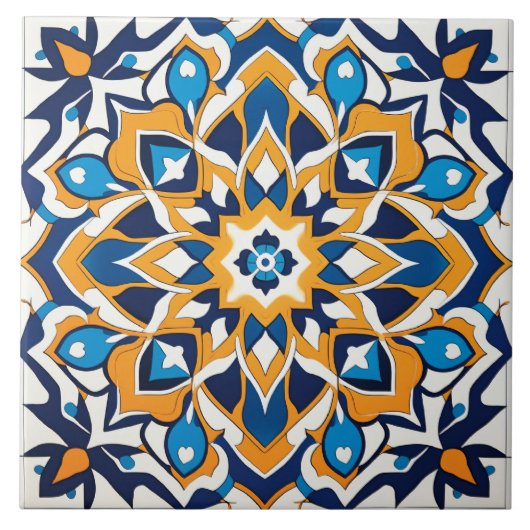 Arabisch ontwerp gestileerde thema tegeltje (Voorkant)