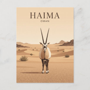 Arabisch Oryxreservaat Oman Briefkaart