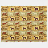  Arabisch paard Fleece Deken (Voorkant (Horizontaal))