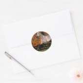 Arabisch paard: herfst 1 ronde sticker (Envelop)