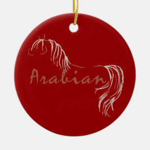 Arabisch paard keramisch ornament