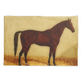 Arabisch paard met kastanjepuis kussensloop (Achterkant)