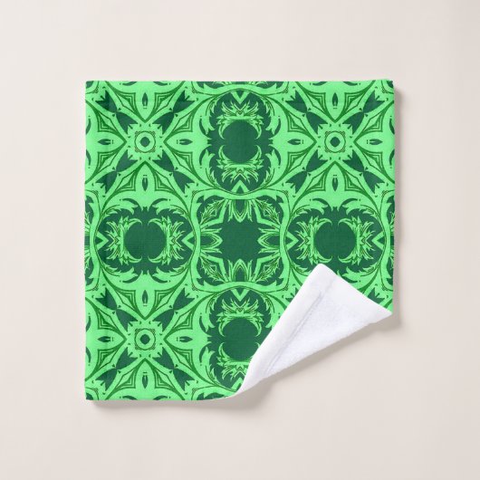  arabisch patroon - Emerald Green Bad Handdoek (Wasdoekje)