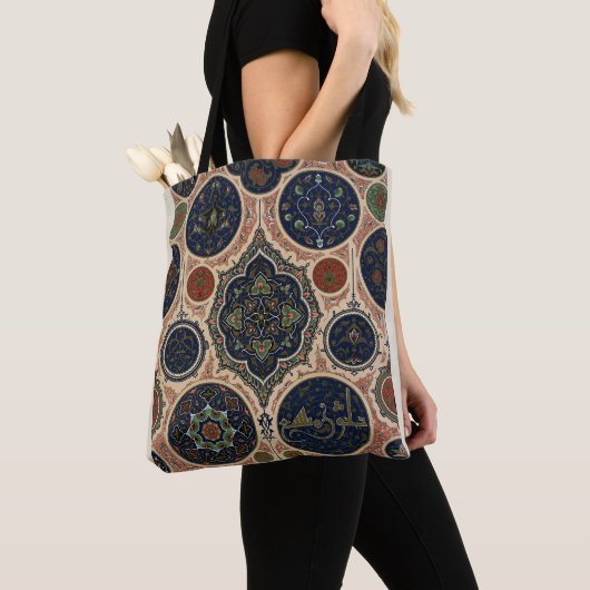 Arabisch retro patroon draagtas (Dichtbij)