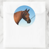 Arabisch Show paard Ronde Sticker (Tas)