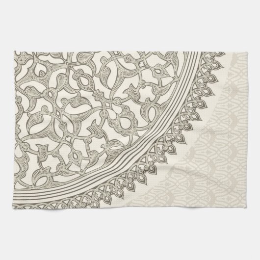 Arabisch stijlblad theedoek (Horizontaal)