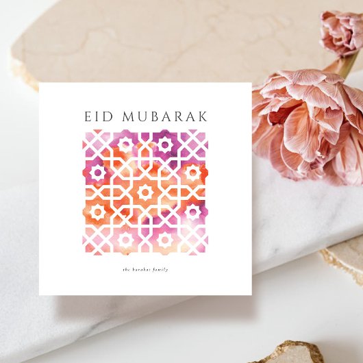 Arabisch thema Eid Mubarak kaart