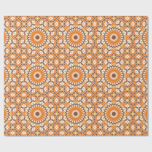 Arabische Boho Cirkels Geometrisch Marokkaans Sina Cadeaupapier