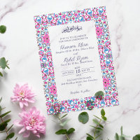 Arabische Boog Roze Marineblauw Sierlijke Moslim B