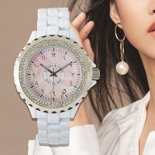 Arabische cijfers Vrouwenhorloge – Elegante Rhines Horloge