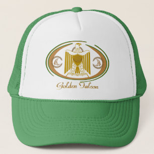 Arabische cultuur gouden valk trucker hoed pet