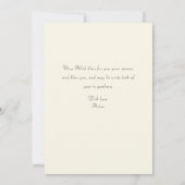 Arabische Duaa Trouwring Kaart met Ringen & Bloeme (Achterkant)