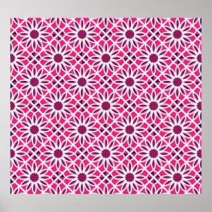 Arabische geometrische ornament: naadloze textuur. poster
