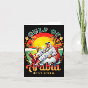 Arabische Golf EST 2025 Retro Golf van Arabië Kaart