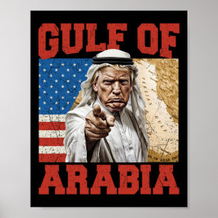 Arabische Golf EST 2025 Retro Golf van Arabië Poster