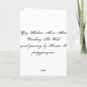 Arabische het paardkaart "drinkd van de Wind" Kaart (Achterkant)