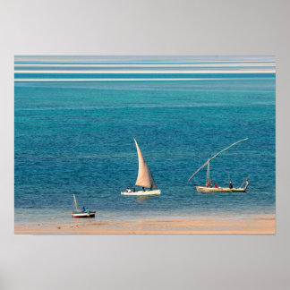 Arabische hows in Vilankulo, provincie Inhambane Poster