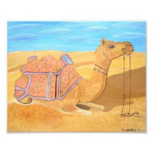 Arabische kameel print foto afdruk