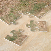 Arabische kastanjebruin, stromend mane en staart legpuzzel (Zijkant)