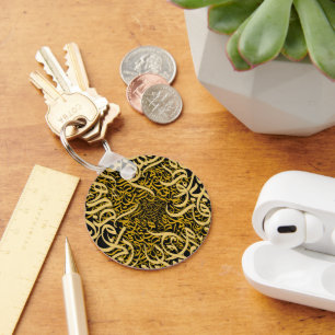 Arabische letters goud sleutelhanger