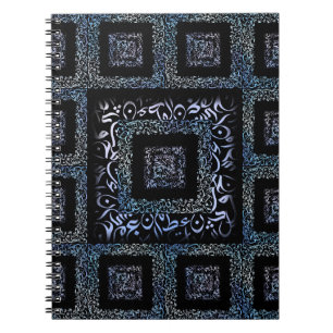 Arabische Letters vierkant Notitieboek