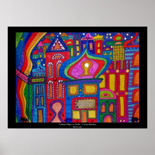 Arabische nacht in het Poster van Berlijn (Voorkant)
