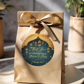 Arabische nachten Mehndi Henna feest favor Ronde Sticker