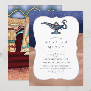 Arabische Nachten Thema Feest Kaart
