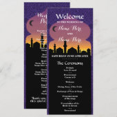 Arabische Nachten Trouwprogramma Programma (Voorkant / Achterkant)