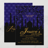 Arabische Nachten, uitnodigingen 40e verjaardag (Voorkant / Achterkant)