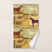  Arabische paarden - collage Bad Handdoek (Handdoek)