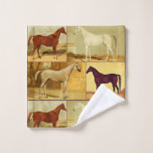  Arabische paarden - collage Bad Handdoek (Wasdoekje)