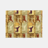  Arabische paarden - collage Fleece Deken (Voorkant (Horizontaal))