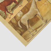 Arabische paarden - collage Tissuepapier (Detail)