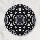 Arabische sierbloem, Aziatisch Bedankjes Labels (Achterkant)