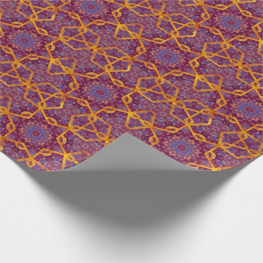 Arabische stijl, waterverf islamitisch naadloos pa cadeaupapier (Hoek)