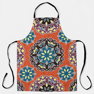 Arabische tegel, patchwork patroon. schort