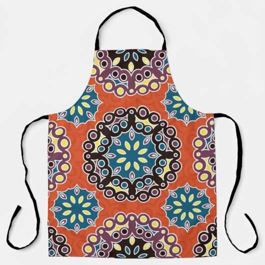 Arabische tegel, patchwork patroon. schort (Voorkant)