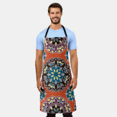 Arabische tegel, patchwork patroon. schort (Gedragen)