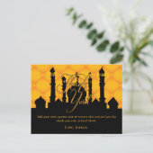 Arabische thema bedankkaarten briefkaart (Staand voorkant)